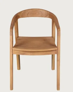 Uniqka Chaises^Lot de 2 chaises Charline en teck massif