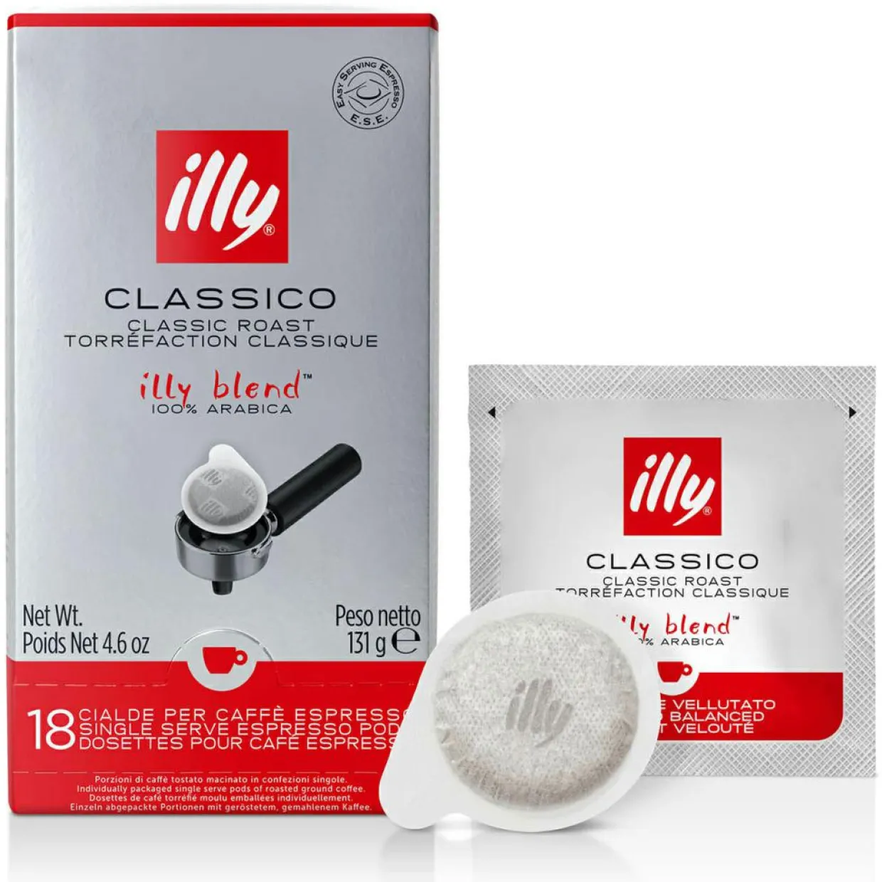 Illy Electroménager^Machine ESE noire + 12x18 dosettes E.S.E Torréfaction Classique