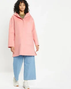 Femme Lou Andrea Manteaux^Manteau 100% Laine Charlotte rose