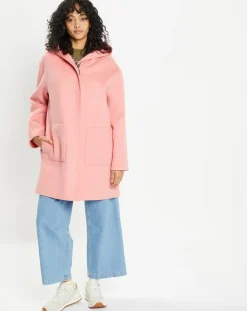 Femme Lou Andrea Manteaux^Manteau 100% Laine Charlotte rose