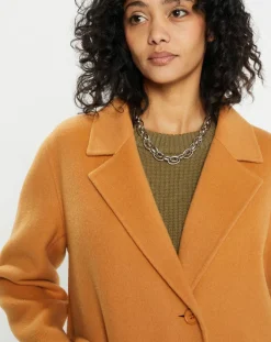 Manteau 100% Laine Chloe light camel-Lou Andrea New