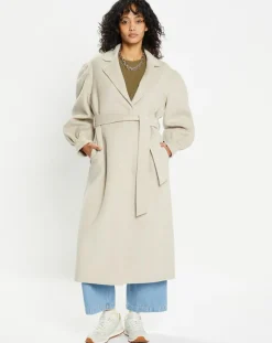 Femme Lou Andrea Manteaux^Manteau 100% Laine Lola gre=ège