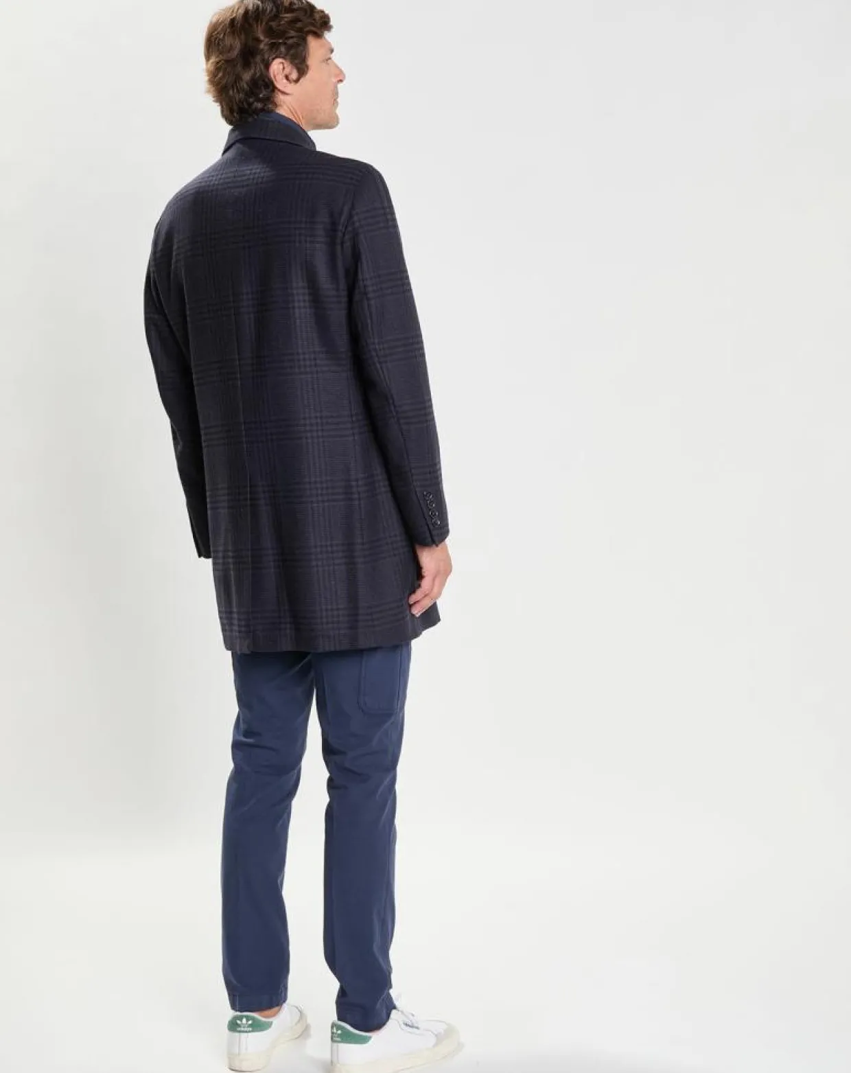 Homme Hackett London Manteaux^Manteau 100% Laine Membrane amovible imprimé Prince de Galles bleu