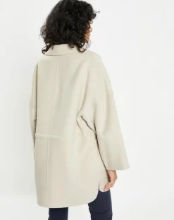 Manteau 100% Laine Stessy grege-Lou Andrea Best