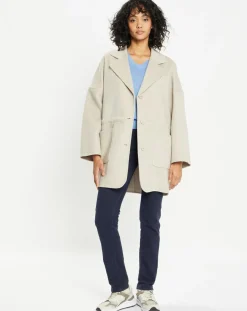 Manteau 100% Laine Stessy grege-Lou Andrea Best
