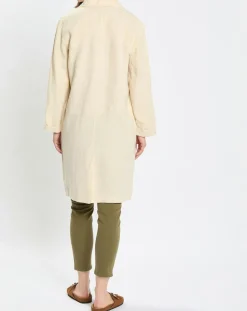 Manteau 100% Lin double boutonnage beige-Marc O'Polo Sale