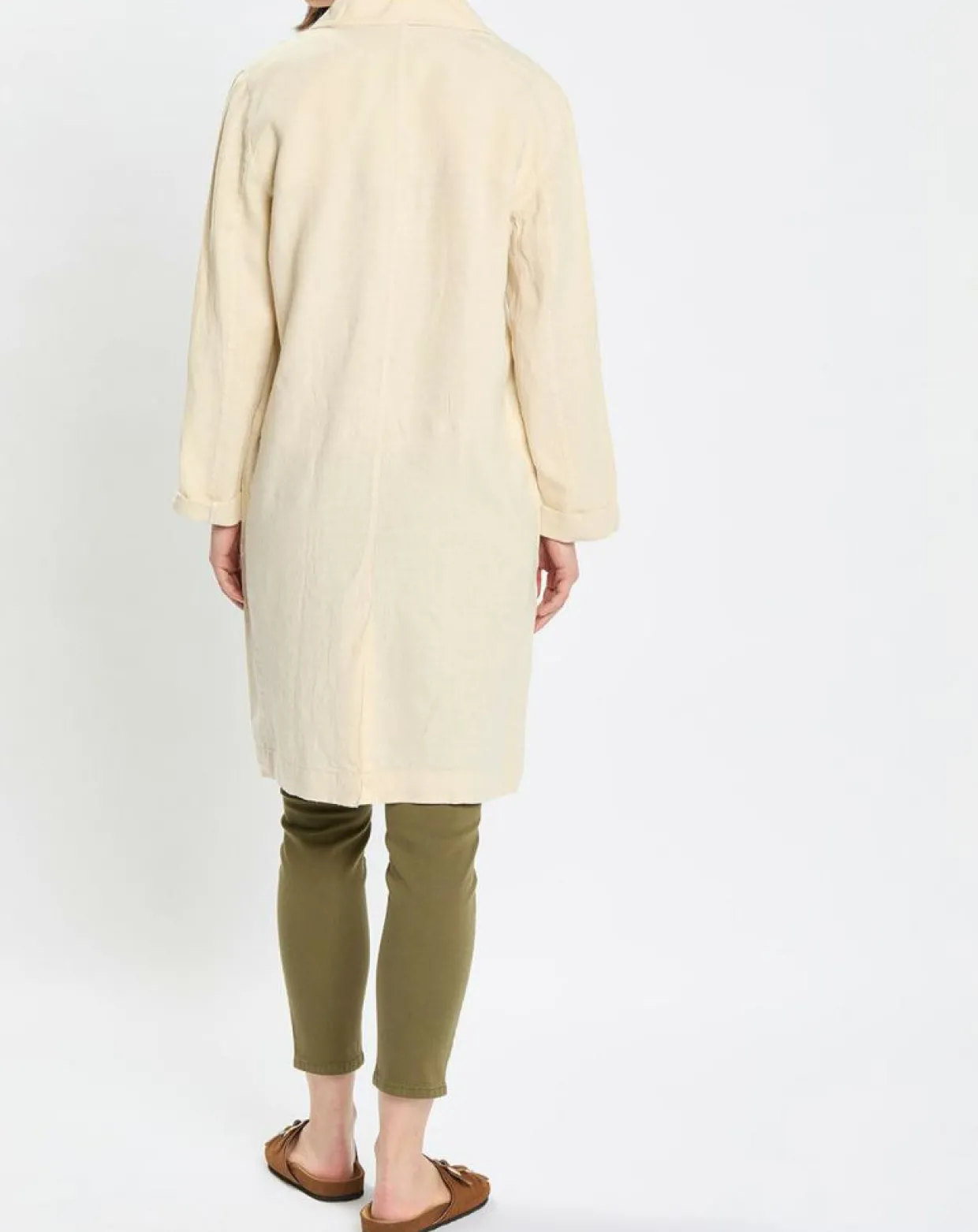 Manteau 100% Lin double boutonnage beige-Marc O'Polo Sale