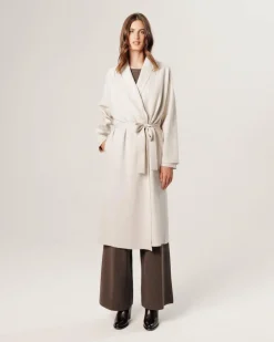 Femme Rodier Manteaux^Manteau Aishwarya long blanc écru