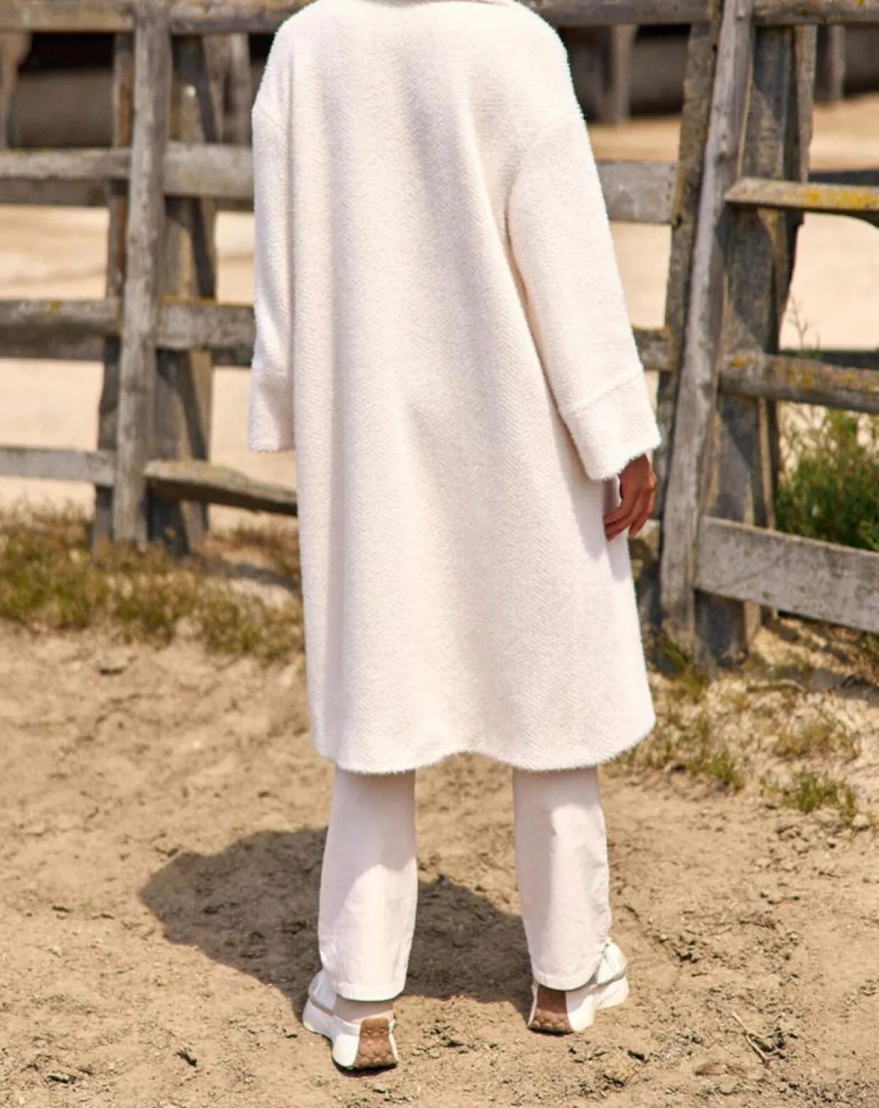 Manteau Aska crème-Lauren Vidal Online