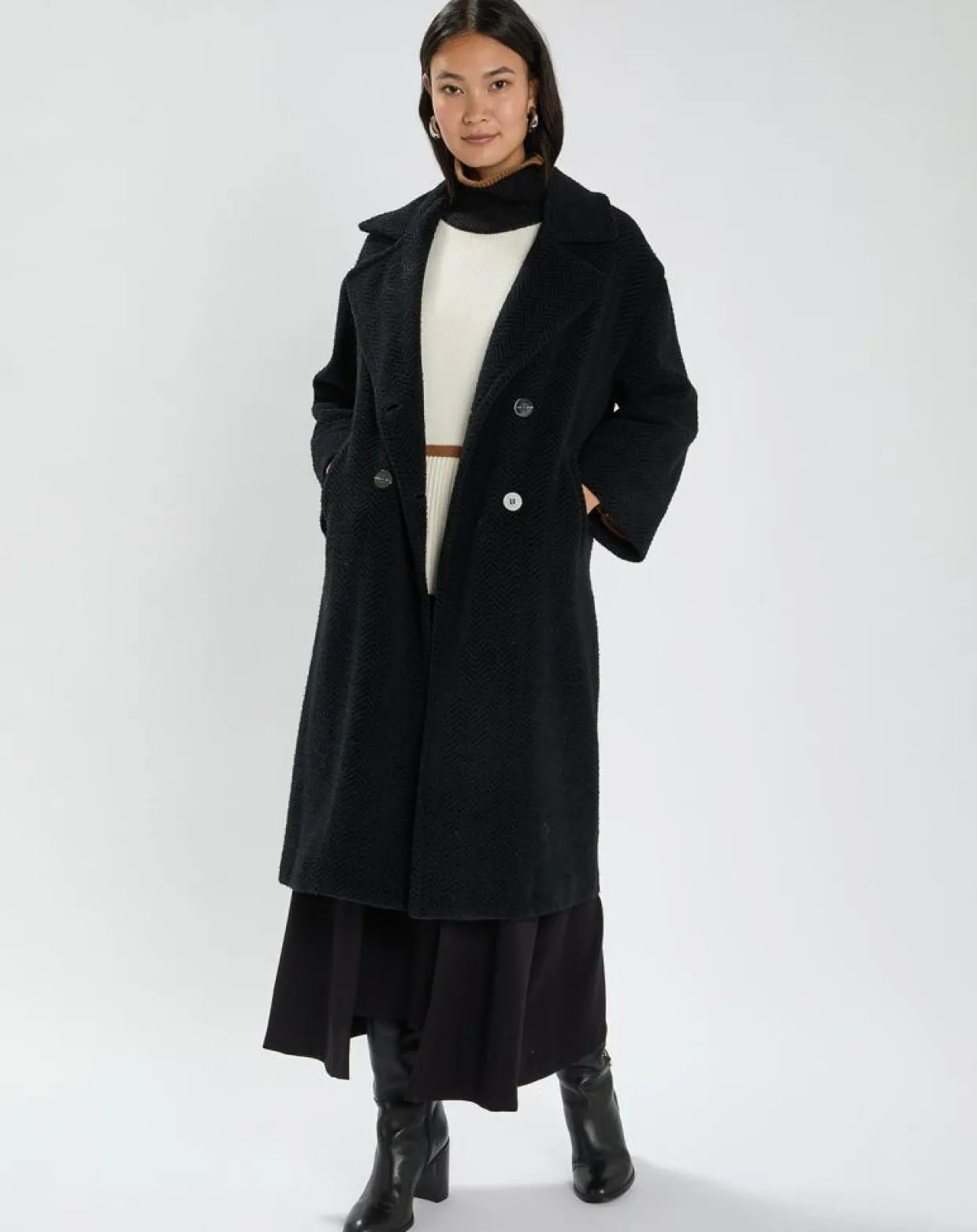 Manteau Aska noir-Lauren Vidal New