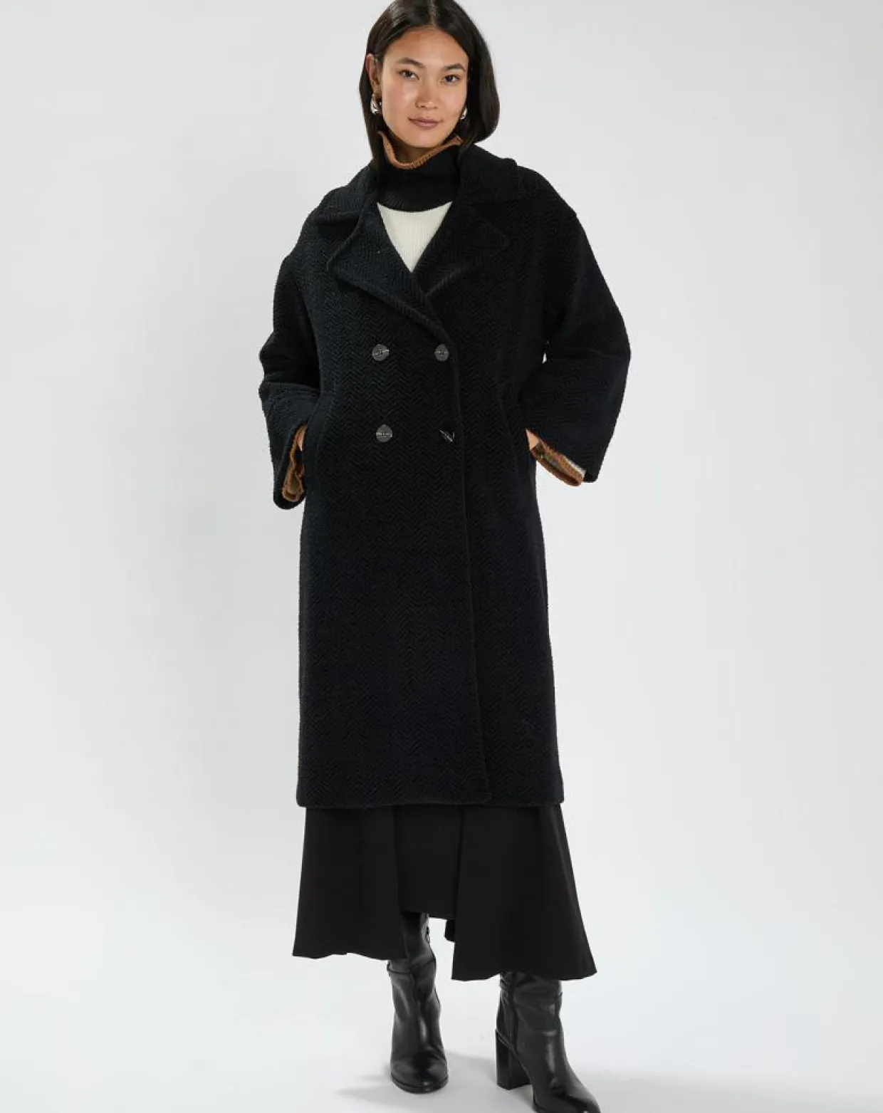 Manteau Aska noir-Lauren Vidal New