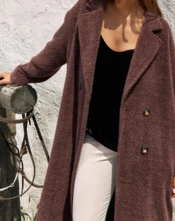 Manteau Aska raisin-Lauren Vidal Clearance