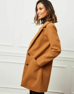 Femme L'Armoire de Suzette Manteaux^Manteau Bleuet camel
