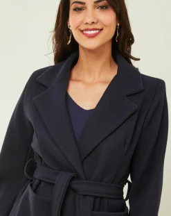 Femme L'Armoire de Suzette Manteaux^Manteau Camélia marine