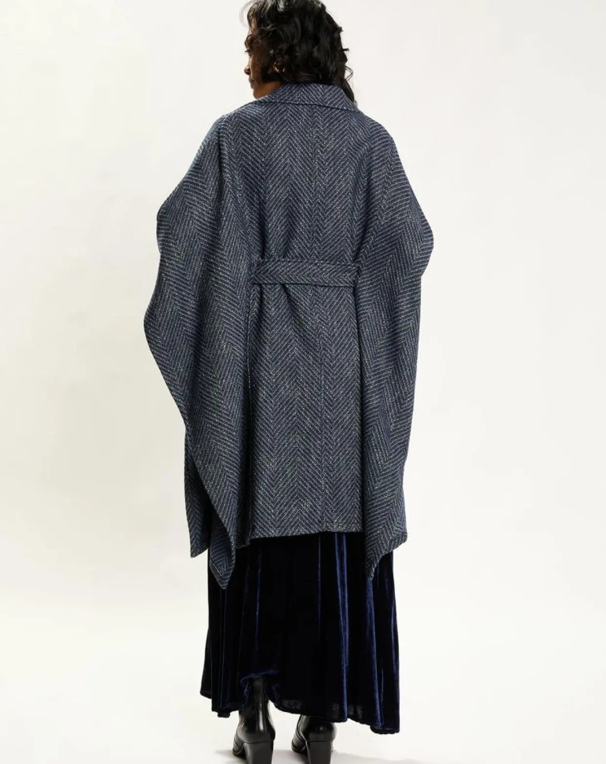 Manteau cape Solo nuit-Lauren Vidal Hot