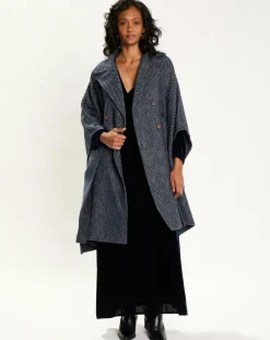 Manteau cape Solo nuit-Lauren Vidal Hot