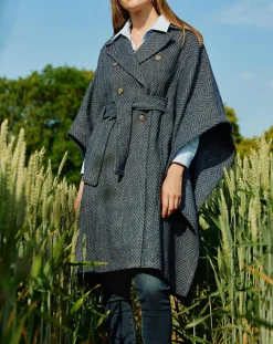 Manteau cape Solo nuit-Lauren Vidal Hot