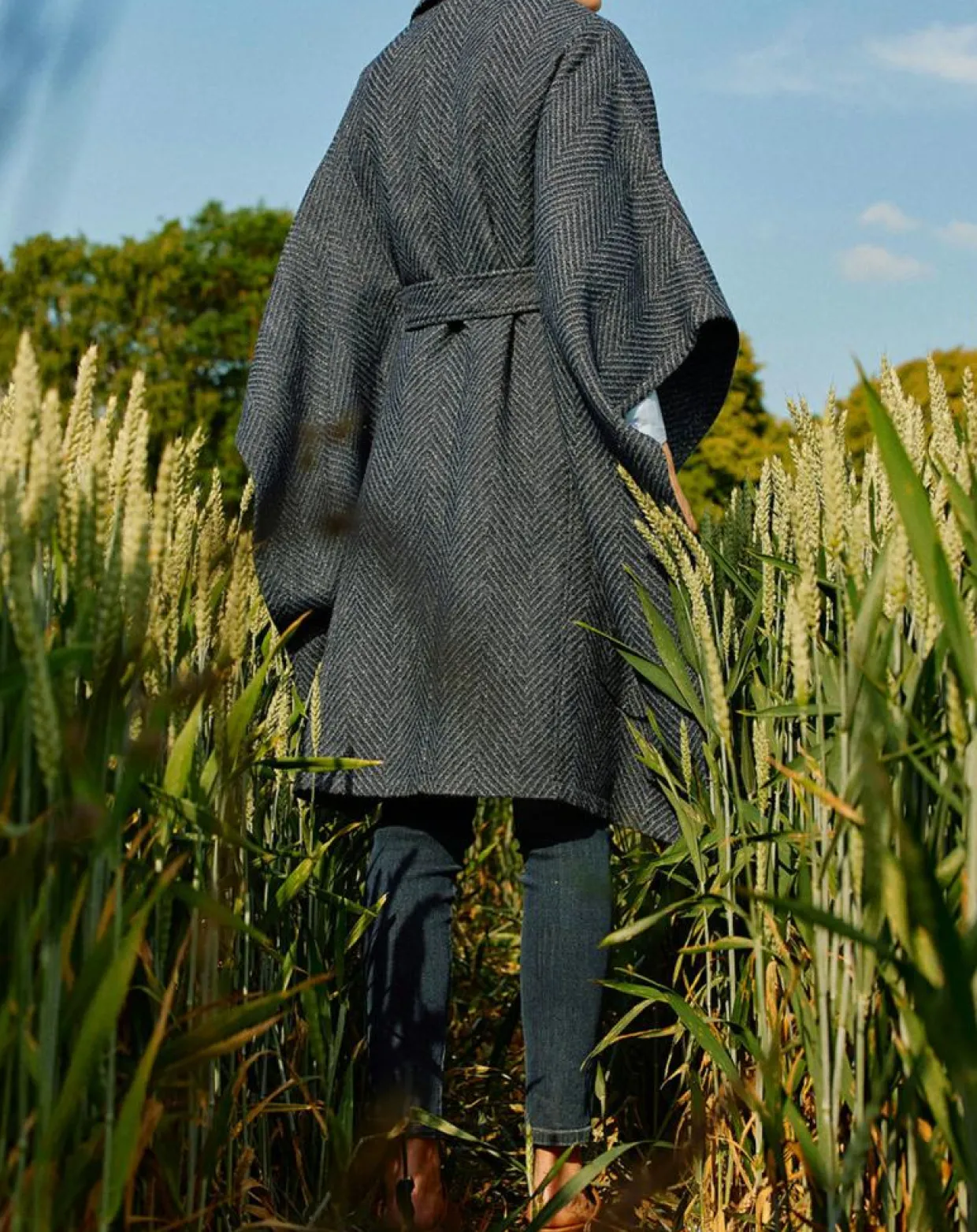 Manteau cape Solo nuit-Lauren Vidal Hot
