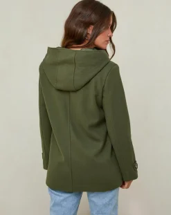 Manteau Capucine kaki-L'Armoire de Suzette Clearance