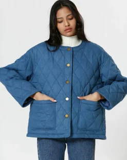 Manteau Cassie bleu-The Korner Best