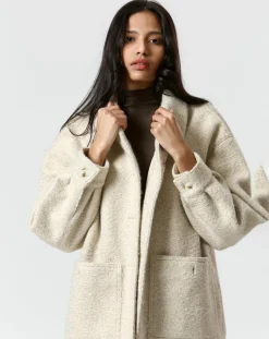 Manteau Célia blanc-The Korner Hot