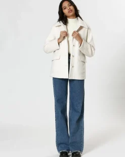 Manteau Célia blanc-The Korner Hot