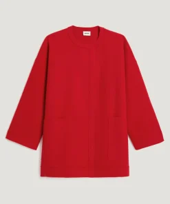 Femme Rodier Manteaux^Manteau Dolorès 100% laine evasé rouge