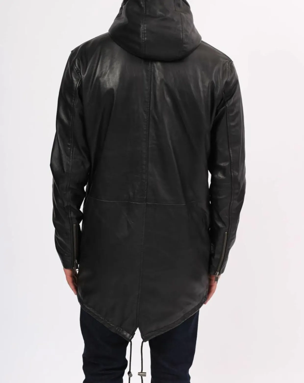Manteau en Cuir Ibiza noir-Blue Wellford Clearance