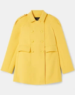 Femme Tara Jarmon Manteaux^Manteau en double coton jaune