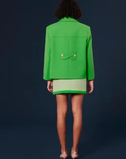 Manteau en double coton vert-Tara Jarmon Hot