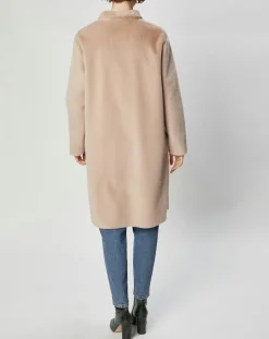 Femme Lou Andrea Manteaux^Manteau en Fausse Fourrure Olivia beige rosé