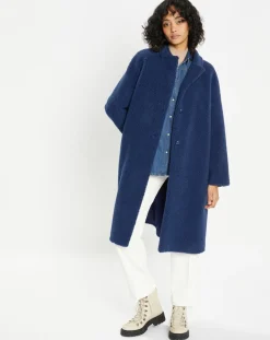 Femme Lou Andrea Manteaux^Manteau en Fausse Fourrure Romy indigo