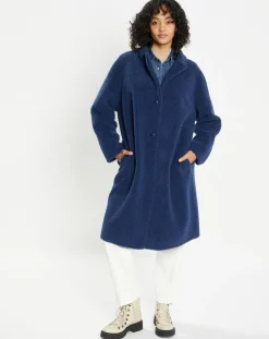 Femme Lou Andrea Manteaux^Manteau en Fausse Fourrure Romy indigo