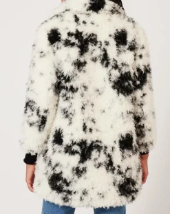 Femme Manoush Manteaux^Manteau en fausse fourrure Hippy Nounours noir/blanc
