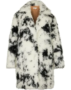 Femme Manoush Manteaux^Manteau en fausse fourrure Hippy Nounours noir/blanc