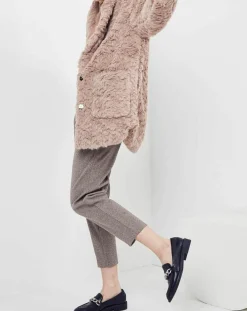 Femme See u Soon Manteaux^Manteau en fausse fourrure Menthe vieux rose