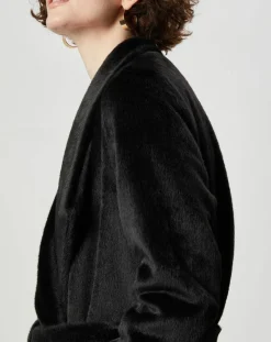 Manteau en Fausse Fourrure Carla noir-Lou Andrea Best