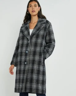 Manteau en Laine mélangée Biba nuit-Lauren Vidal New