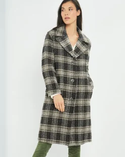 Manteau en Laine mélangée Biba noir-Lauren Vidal