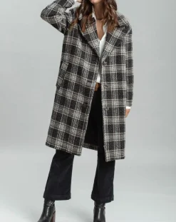 Manteau en Laine mélangée Biba noir-Lauren Vidal