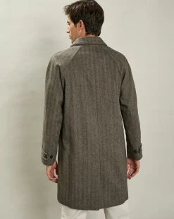 Homme Hartford Manteaux^Manteau en Laine mélangée Calvin brun