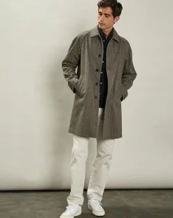 Homme Hartford Manteaux^Manteau en Laine mélangée Calvin brun