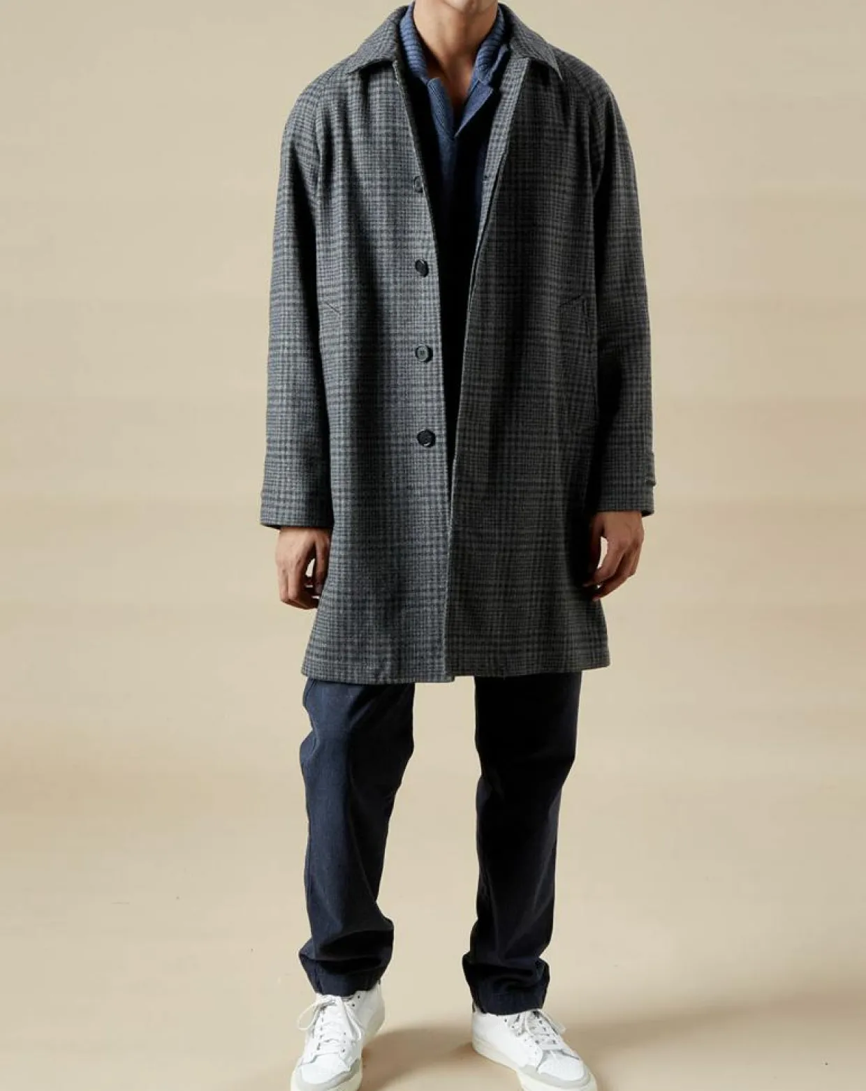 Homme Hartford Manteaux^Manteau en Laine mélangée Calvin gris/charcoal
