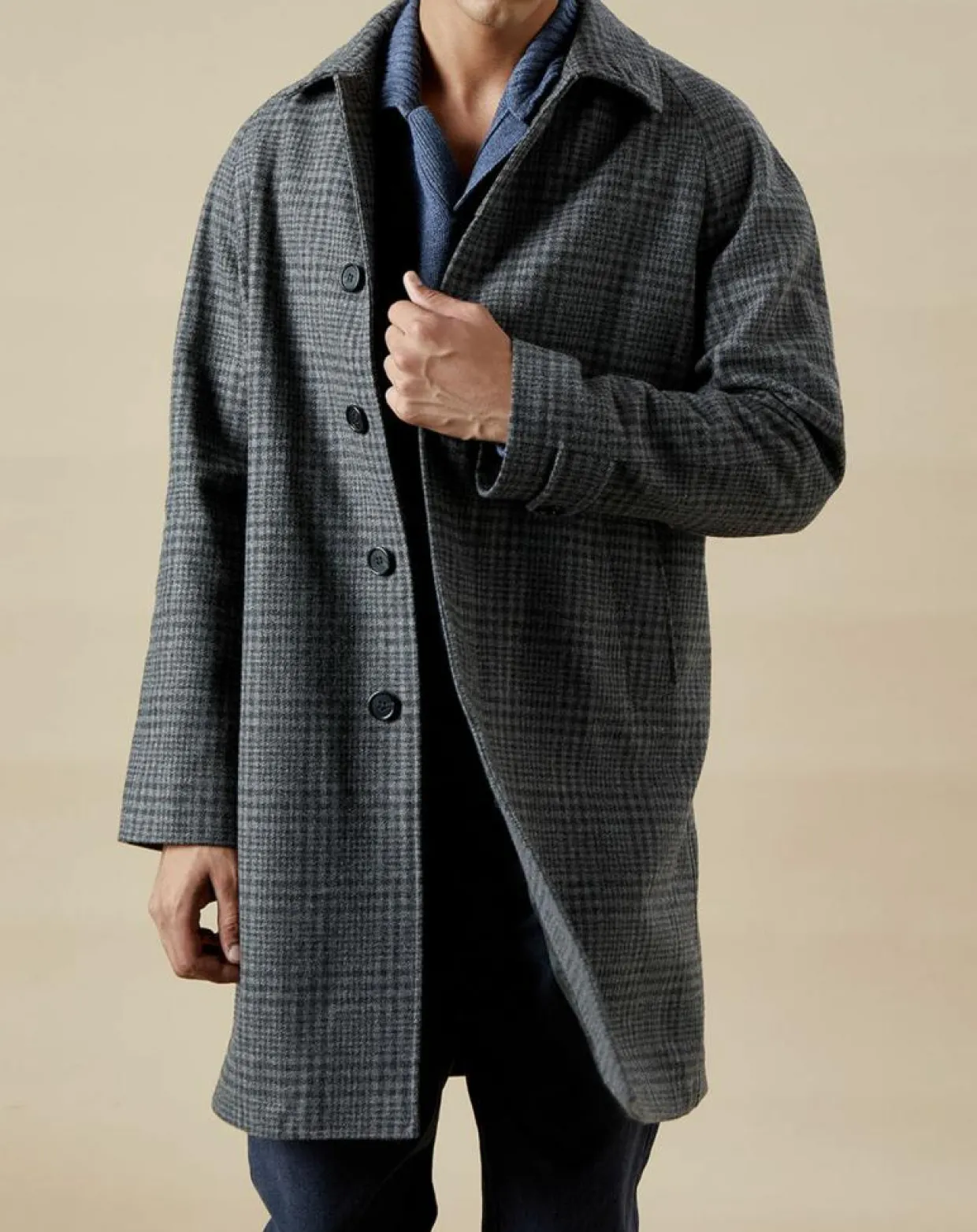 Homme Hartford Manteaux^Manteau en Laine mélangée Calvin gris/charcoal
