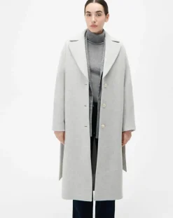 Femme Caroll Manteaux^Manteau en Laine mélangée Gapitre gris perle