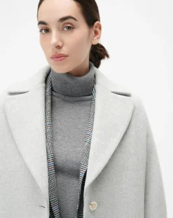 Femme Caroll Manteaux^Manteau en Laine mélangée Gapitre gris perle