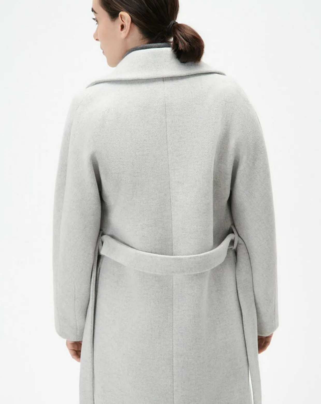 Femme Caroll Manteaux^Manteau en Laine mélangée Gapitre gris perle
