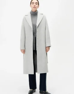 Femme Caroll Manteaux^Manteau en Laine mélangée Gapitre gris perle