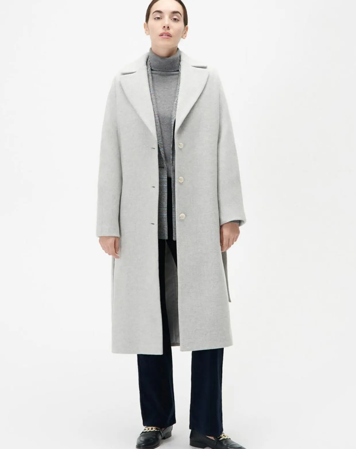 Femme Caroll Manteaux^Manteau en Laine mélangée Gapitre gris perle