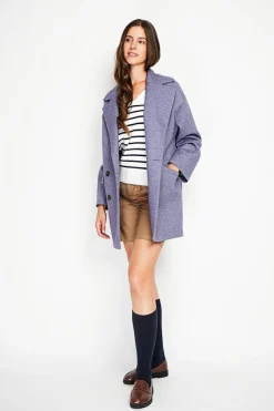 Manteau en Laine mélangée loup-Assuili Outlet